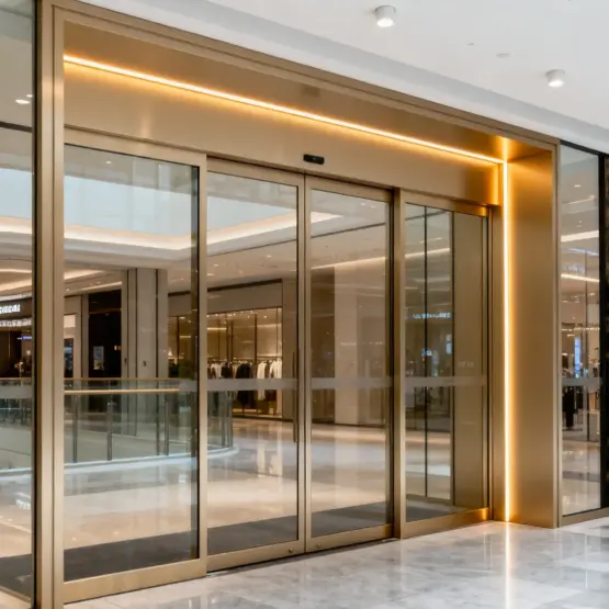 Uși electrice din aliaj de aluminiu