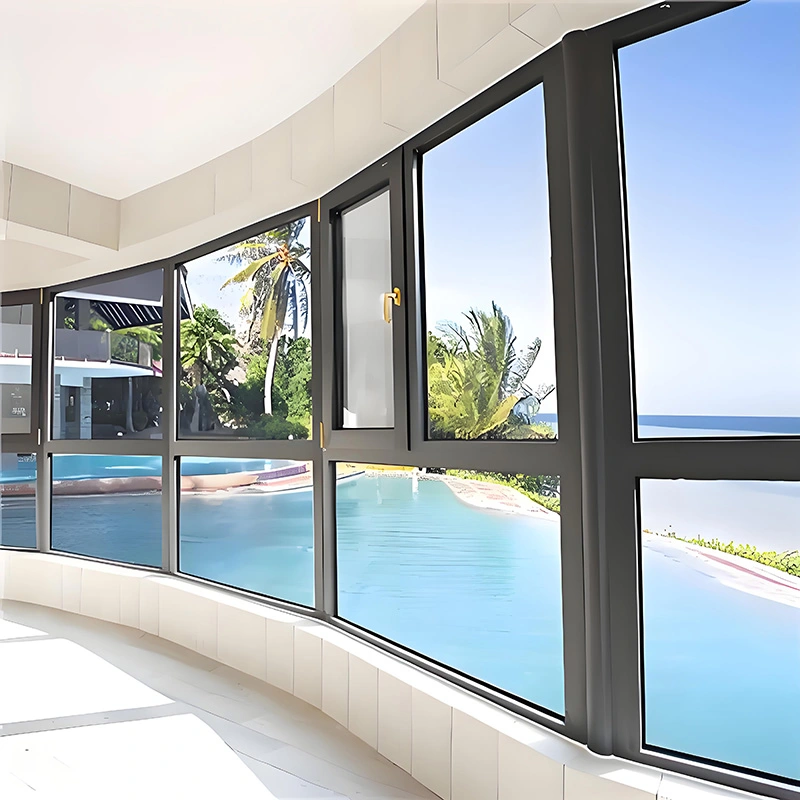 Ferestre cu deschidere spre interior din aliaj de aluminiu